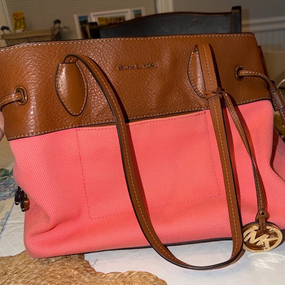 Michael Kors Marina East West Large Drawstring Tote